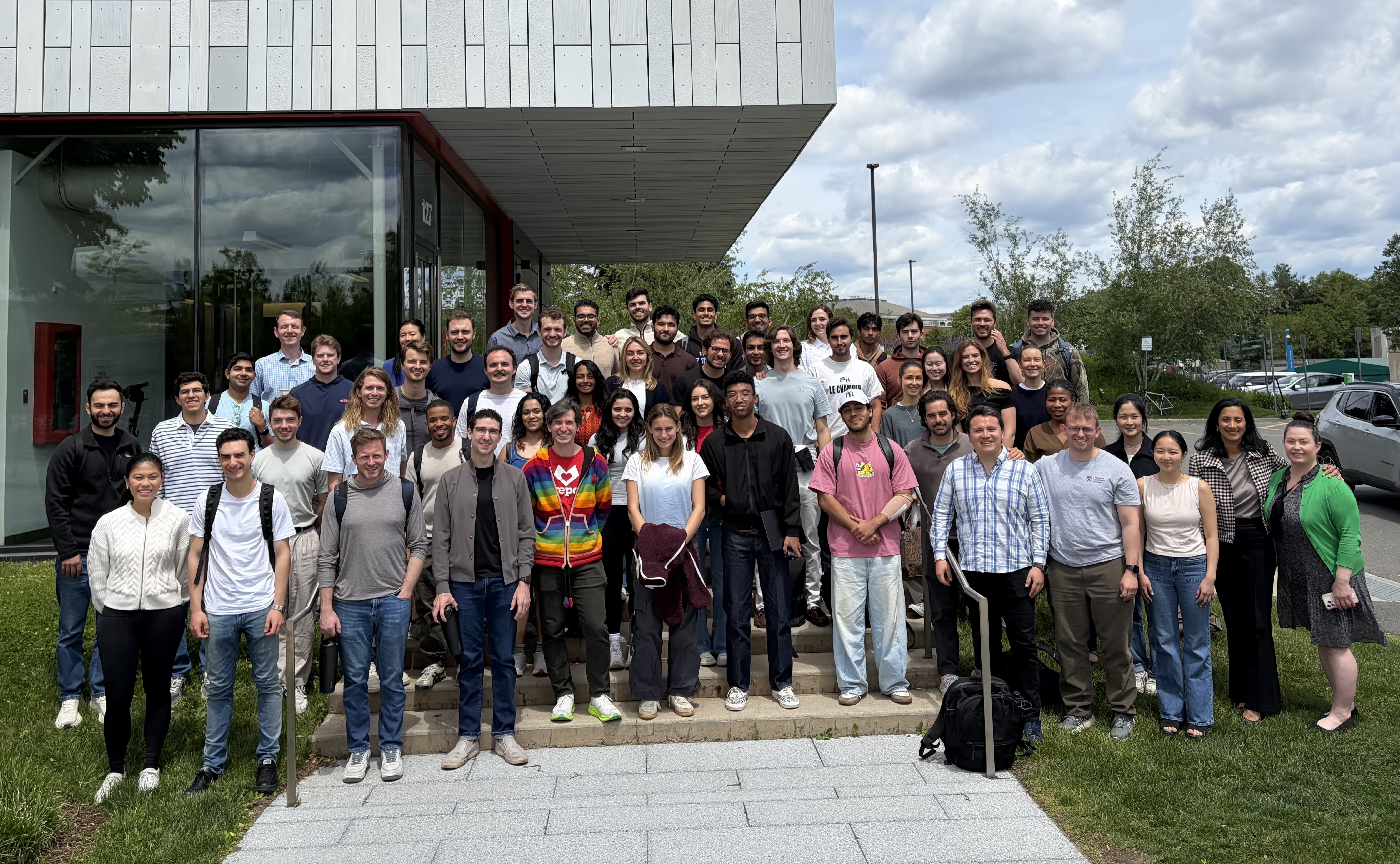 The 2026 Rock Venture Catalyst cohort all standing outside of the i-lab.